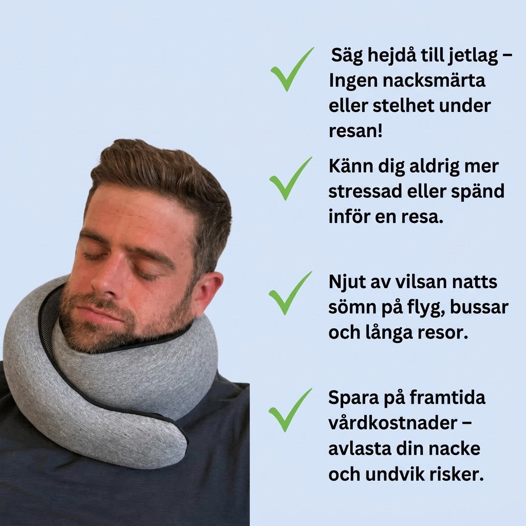 NackLugn | Ergonomisk Nackkudde För Djup Avkoppling ✈️