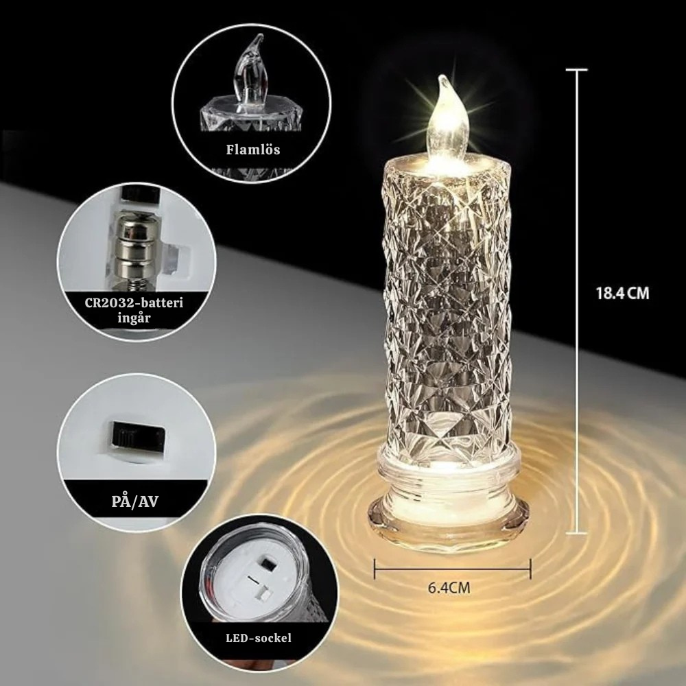 GlowLite (4 st.) | Skapa magi med kristallklart ljus